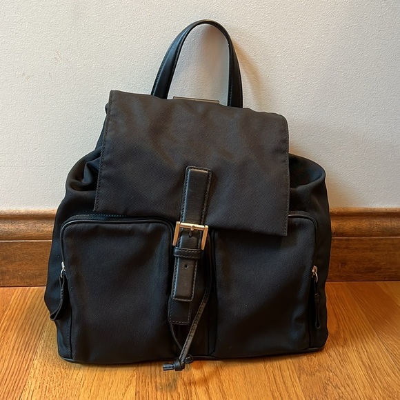 Coach Black Leather Nylon Mercer Backpack - Picture 2 of 13